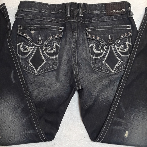 black affliction jeans